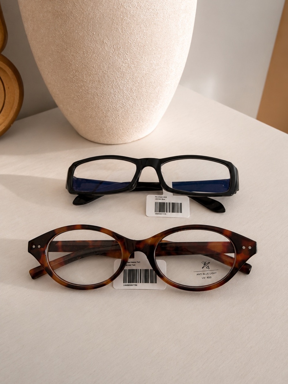NWT Set of 2 Princess Polly Blue Light Glasses Black & Brown